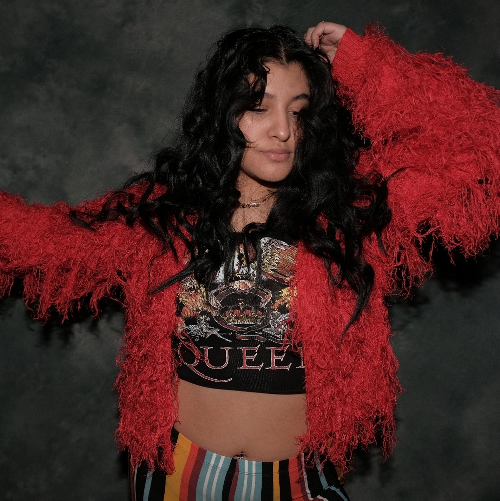 Red Shaggy Sweater